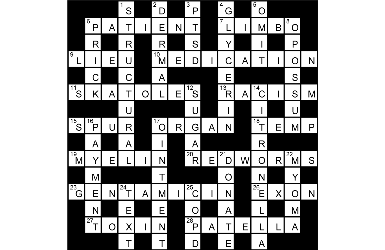 Crossword: June 2021 Solution