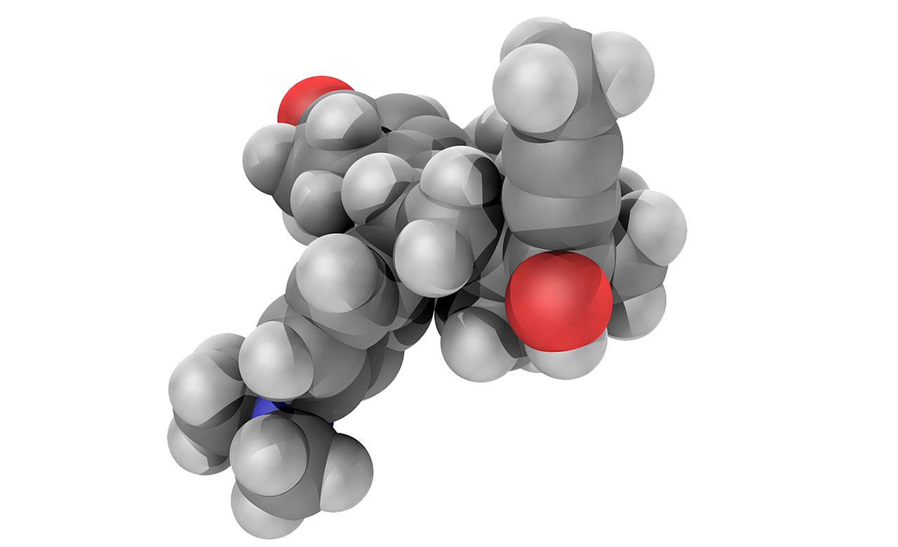 An image of the structure of mifepristone