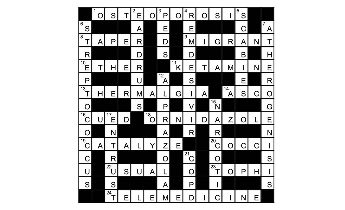 April 2023 Crossword Solution