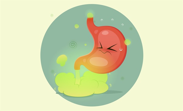 Quieting intestinal gas