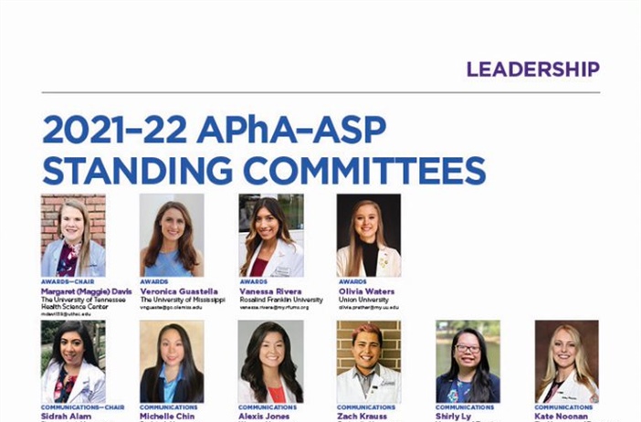 2021–22 APhA–ASP Standing Committees